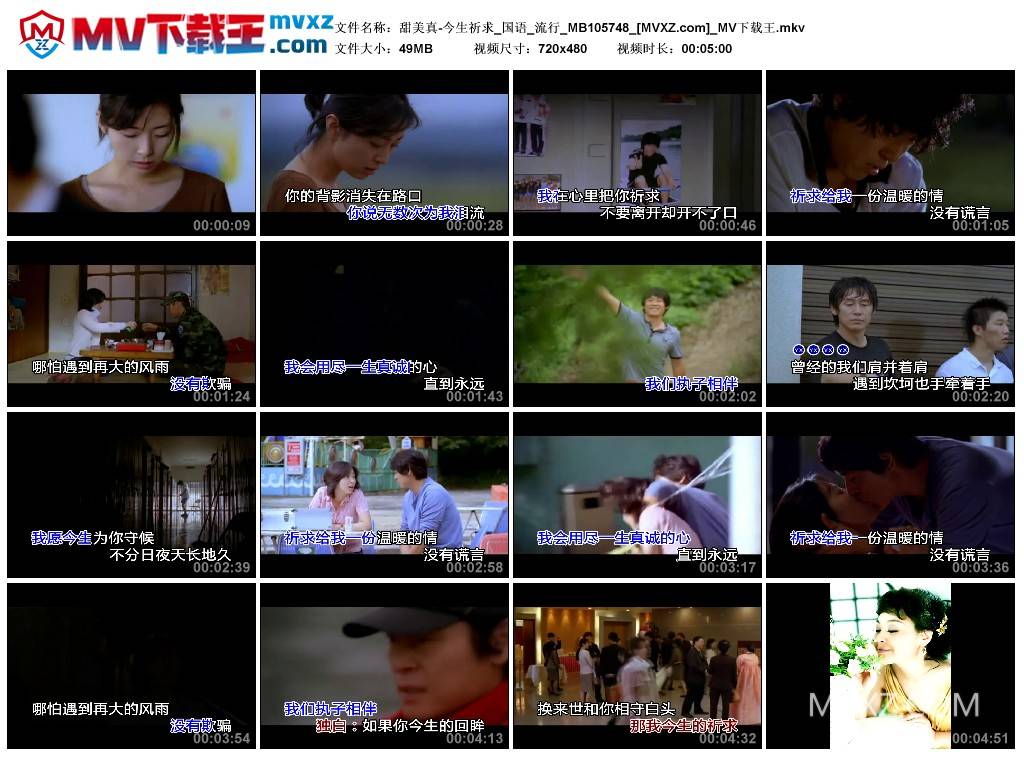 甜美真-今生祈求_国语_流行_MB105748